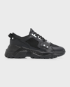 Versace Jeans Couture Black Speedtrack Sneakers In Black