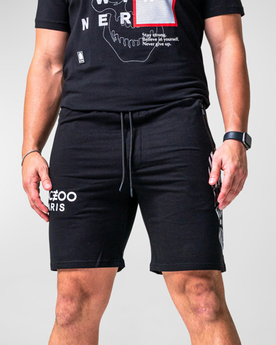 Maceoo Men's Fast Drawstring Shorts In Black