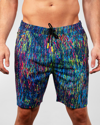 Maceoo Men's Lion Swim Shorts In Fluo Black