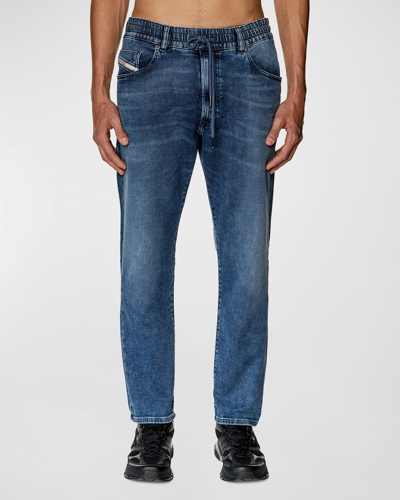 Diesel Men's D-krooley L.32 Medium Wash Denim Sweat Jeans