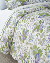 Matouk Schumacher Pomegranate Linen King Duvet Cover
