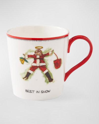 Kit Kemp For Spode Graphic Christmas Mug, 12 oz In Best In Snow