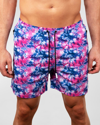Maceoo Men's Lion Swim Shorts In Dye Pink