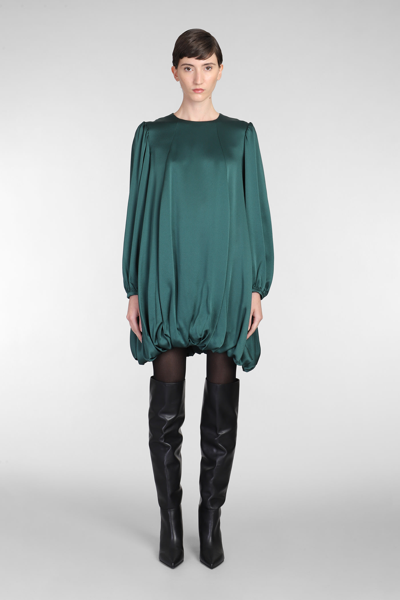 Rochas Draped Dress In Green