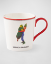 Kit Kemp For Spode Graphic Christmas Mug, 12 oz In Branch Manager