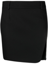 Off-white Off White Black Drill Mini Skirt In Black