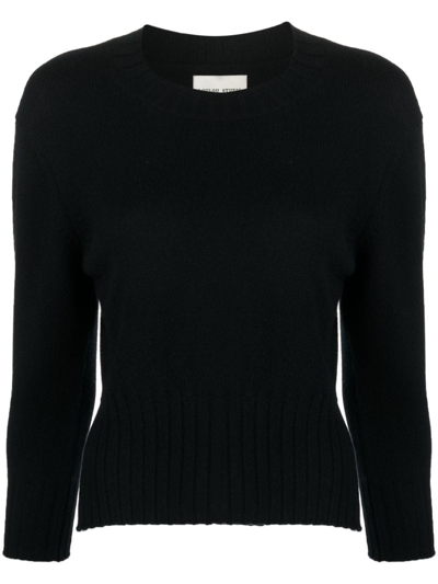 Loulou Studio Mora Three-quarter Cashmere Jumper In Black