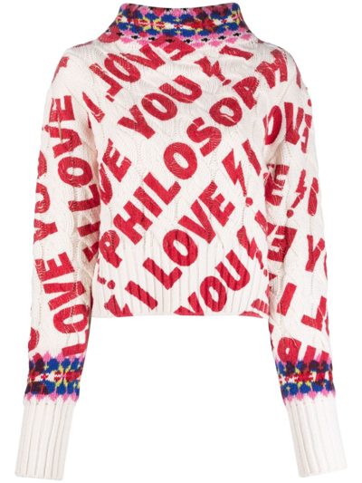 Philosophy Di Lorenzo Serafini I Love You Philosophy Jersey In Multicolour