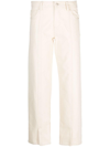 AERON CURL STRAIGHT-LEG COTTON TROUSERS