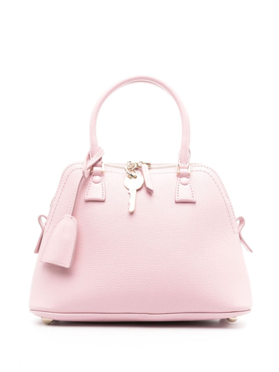 Maison Margiela 5ac Leather Tote Bag In Pink