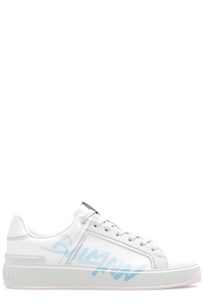 Balmain B Court Sneakers In White