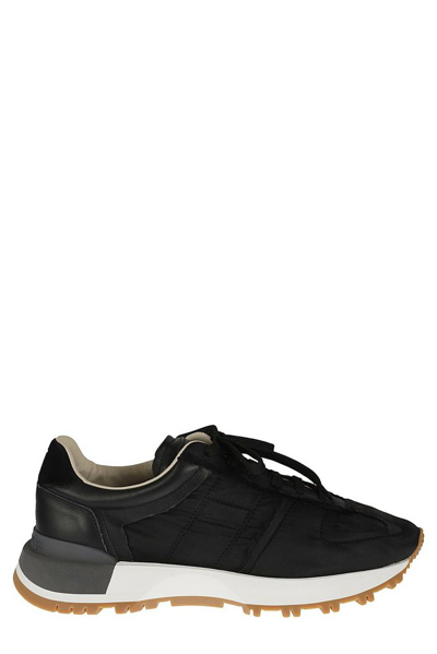 Maison Margiela Side Quilt Detail Sneakers In Black