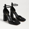 Sam Edelman Cristine Ankle Strap Block Heel In Black