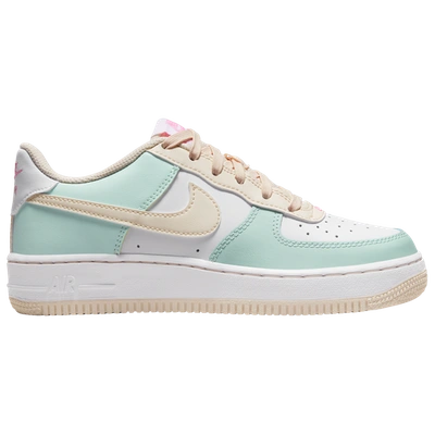 Nike Kids' Air Force 1 Low "emerald Rise/guava Ice/white/pink Spell" Sneakers In Jade Ice/guava Ice/white/pink Spell