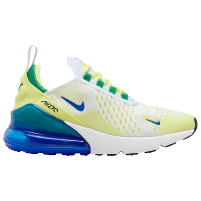 Nike Kids' Boys  Air Max 270 Ess In White/royal/light Lemon