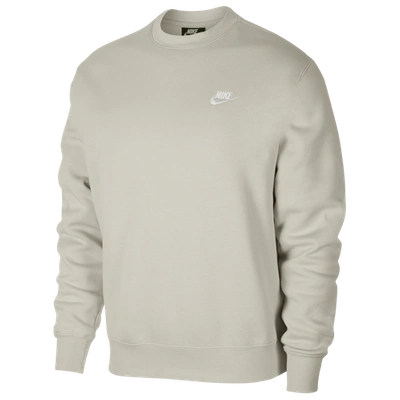 Nike Mens  Club Crew In Light Bone/white