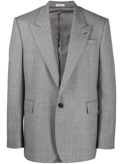 ALEXANDER MCQUEEN SINGLE-BREASTED WOOL BLAZER