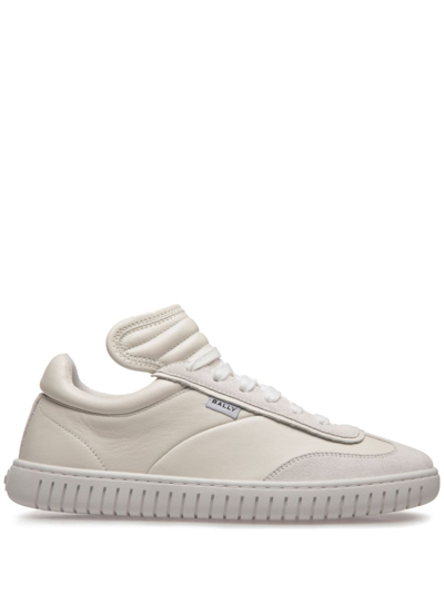 Bally Player Sneakers In White Leather In Weiss