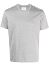 Ami Alexandre Mattiussi Logo-embroidered Cotton T-shirt In Grau