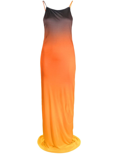 Ronny Kobo Rayna Dress In Orange