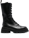 Zadig & Voltaire Ride Lace-up Boots In Schwarz