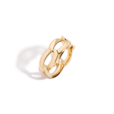 Aurate New York Puffy Open Link Ring In White