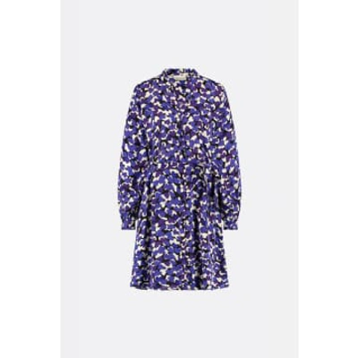 Fabienne Chapot Purple Amour Print Dorian Dress