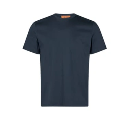 Mos Mosh Perry Crunch Navy T -shirt In Blue