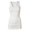 ROSEMUNDE SILK AND LACE VEST IN NEW WHITE