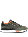 Woolrich Retro Panelled Suede Sneakers In Military