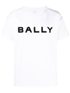 Bally Logo-print Organic Cotton T-shirt In White
