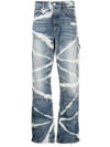 AMIRI BLEACHED STRAIGHT-LEG JEANS