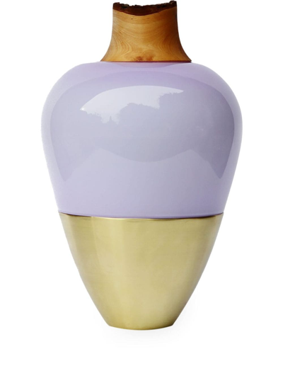 Utopia & Utility Lavender India 1 Geometric-body Vase (38cm) In Purple