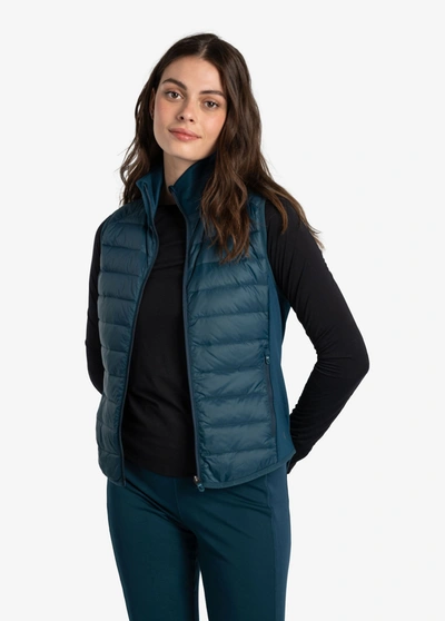 Lole Just Insulated Vest In Fjord Blue