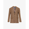 Polo Ralph Lauren Single-breasted Houndstooth-pattern Blazer In 1463 Brown Houndstooth