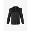 Isabel Marant 'joanea' Black Silk Blend Shirt In Black