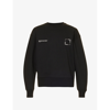 Mki Miyuki Zoku Square Logo-print Organic-cotton And Recycled-polyester-blend Sweatshirt In Black