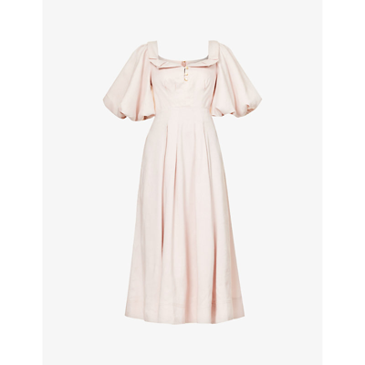 strapless open back dress Juicy Couture Peplum Dress In Green Pink Stripe