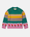 Stella Mccartney Tulip Fair Isle Jumper In Multicolour