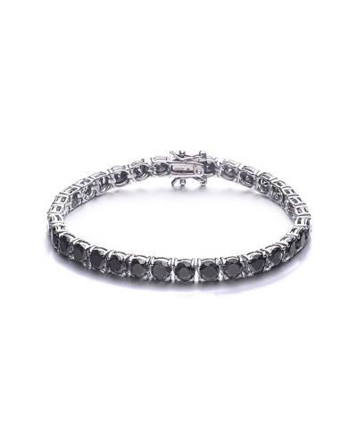 Genevive Silver Cz Tennis Bracelet