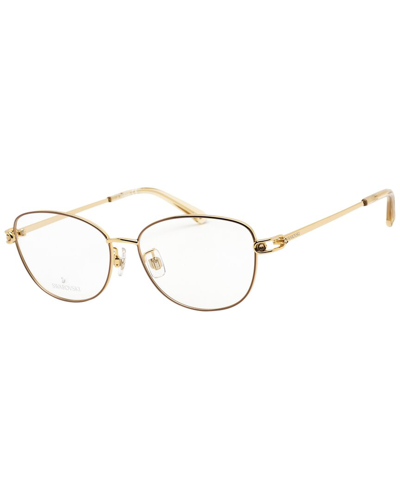 Swarovski Women's Sk5403-d  55mm Optical Frames In Gold