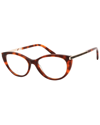 Swarovski Demo Cat Eye Ladies Eyeglasses Sk5413 052 51 In Brown