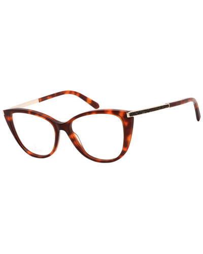 Swarovski Women's Sk5414 53mm Optical Frames In Brown