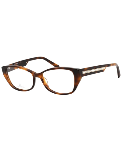 Swarovski Women's Sk5391 53mm Optical Frames In Brown