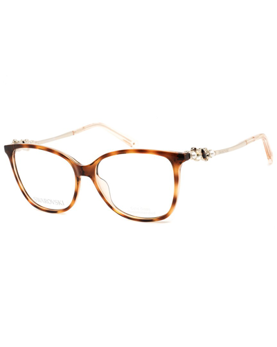 Swarovski Women's Sk5367 53mm Optical Frames In Brown