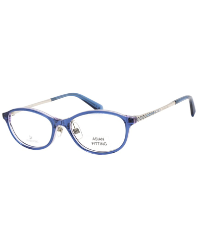 Swarovski Women's Sk5379-d  53mm Optical Frames In Blue