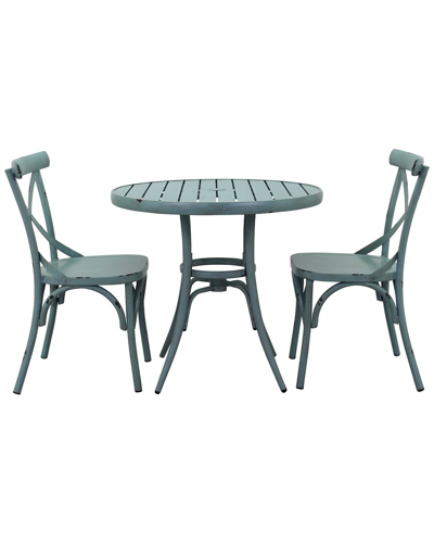 Courtyard Casual 3 Pc Brookwood Round Bistro Set