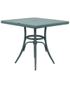 Courtyard Casual Brookwood Square Bistro Hand Brushed Finish Alum Slat Top -
