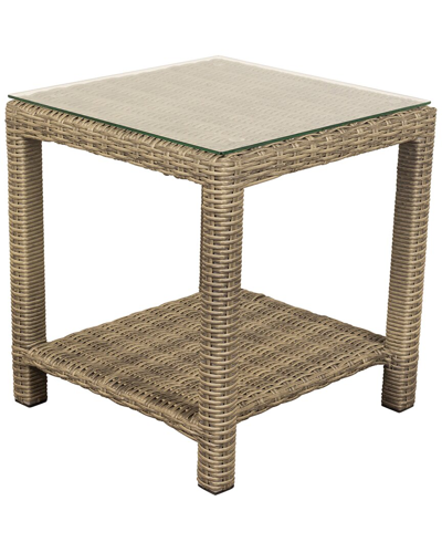 Courtyard Casual Capri Regular End Table Glass Top