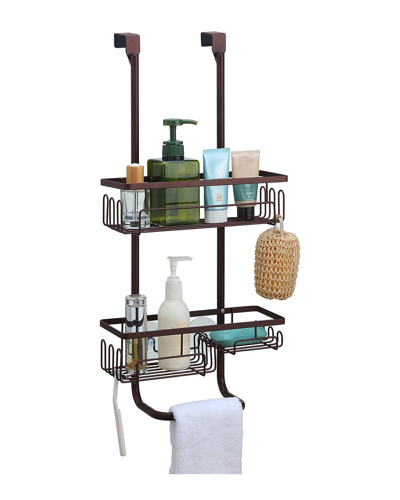 Sunnypoint Over The Door 2 Tier Basket In Bronze